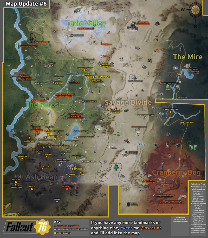 Illustration for article titled Fans Are Using Every Clue To Piece Together A Map Of Fallout 76